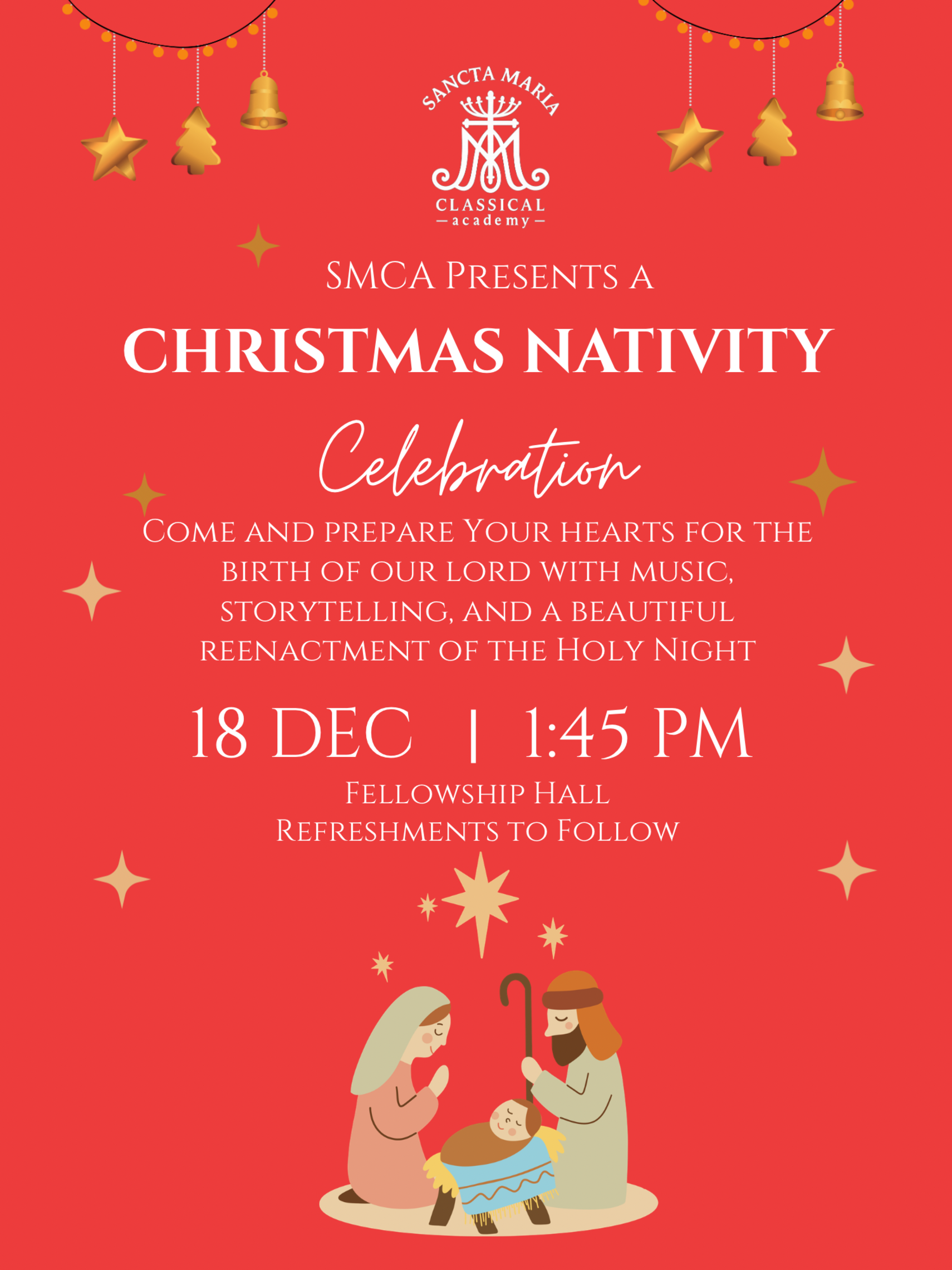 SMCA Nativity Play Flyer 2025